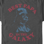 Men's Star Wars Darth Vader Best Papa in the Galaxy  Adult T-Shirt