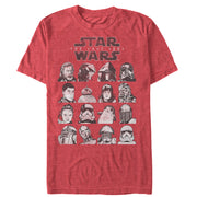 Men's Star Wars The Last Jedi Character Page  Adult T-Shirt