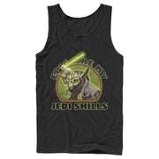 Men's Star Wars: The Clone Wars Yoda Epic Are My Jedi Skills  Adult Tank Top