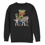 Men's Toy Story Character Logo Party  Adult Sweatshirt