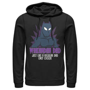 Men's Marvel Black Panther Wakandan Dad Just Like a Regular Dad Only Cooler  Adult Pull Over Hoodie