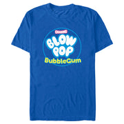 Men's Blow Pop Bubble Gum Emblem  Adult T-Shirt