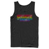 Men's Stranger Things Sparkling Rainbow Logo  Adult Tank Top