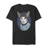 Men's Star Trek Spock Cat Portrait  Adult T-Shirt