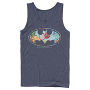 Men's Batman Tropical Logo  Adult Tank Top