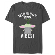 Men's Star Wars: The Mandalorian Grogu Midnight Snack Vibes  Adult T-Shirt