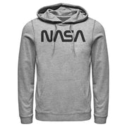 Men's NASA Simple Black Logo  Adult Pull Over Hoodie