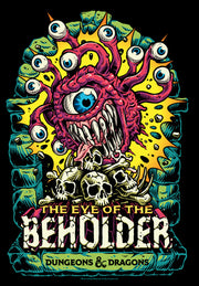 Men's Dungeons & Dragons The Eye of the Beholder With Skulls  Adult T-Shirt