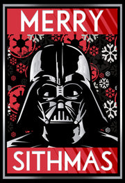 Men's Star Wars Christmas Sithmas Darth Vader  Adult T-Shirt