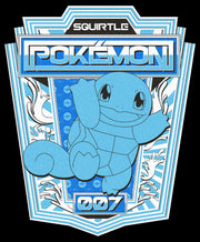 Men's Pokemon Squirtle Metallic Badge  Adult T-Shirt