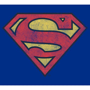 Men's Superman Distressed Logo  Adult T-Shirt