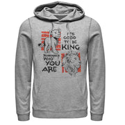 Men's Lion King Good to Be King  Adult Pull Over Hoodie