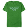 Men's Wonder Woman St. Patrick's Day Wonder Woman Shamrock Logo  Adult T-Shirt