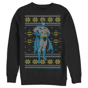 Men's Batman Ugly Christmas Dark Knight Pose  Adult Sweatshirt