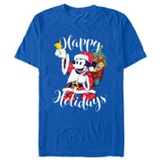 Men's Mickey & Friends Christmas Happy Holidays Mickey  Adult T-Shirt