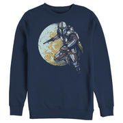 Men's Star Wars: The Mandalorian Mandalore's Moon  Adult Sweatshirt