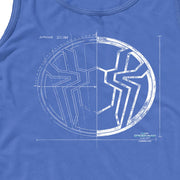 Men's Marvel Spider-Man: No Way Home Spider Icon Blueprint  Adult Tank Top