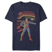 Men's Superman Patriotic Adventures  Adult T-Shirt