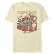 Men's Cuphead Playing Craps at the Devil's Casino  Adult T-Shirt