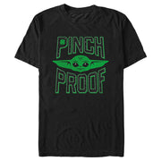 Men's Star Wars: The Mandalorian St. Patrick's Day Grogu Pinch Proof  Adult T-Shirt