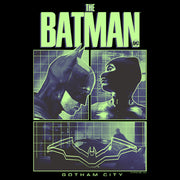 Men's The Batman Dark Knight and Catwoman Panels  Adult T-Shirt