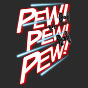 Men's Star Wars TIE Fighter Pew Pew Pew  Adult T-Shirt