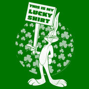 Men's Looney Tunes St. Patrick's Day Bugs Bunny This is My Lucky Shirt  Adult T-Shirt