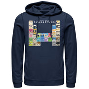 Men's Pixar Character Periodic Table  Adult Pull Over Hoodie