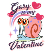 Men's SpongeBob SquarePants Gary is My Valentine  Adult T-Shirt