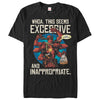 Men's Marvel Deadpool Excessive Behavior  Adult T-Shirt