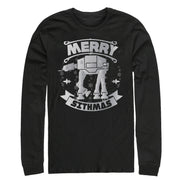 Men's Star Wars Christmas Sithmas AT-AT  Adult Long Sleeve Shirt