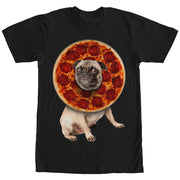 Men's Lost Gods Pepperoni Pizza Pug  Adult T-Shirt