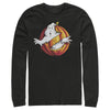 Men's Ghostbusters Halloween Pumpkin Logo  Adult Long Sleeve Shirt