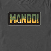 Men's Star Wars: The Mandalorian Mando! Sunset  Adult T-Shirt