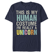 Men's Lost Gods Unicorn in Human Costume  Adult T-Shirt