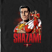 Men's Shazam! Fury of the Gods Hero Portrait  Adult T-Shirt