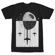 Men's Star Wars Death Star Battle  Adult T-Shirt