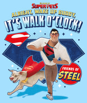 Men's DC League of Super-Pets Superman and Krypto Walk O'Clock  Adult T-Shirt