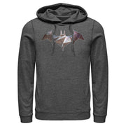 Men's Batman Logo Geometric Wing  Adult Pull Over Hoodie