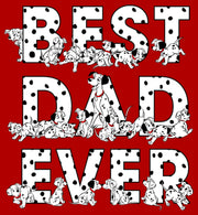 Men's One Hundred and One Dalmatians Best Dad Ever Pongo  Adult T-Shirt