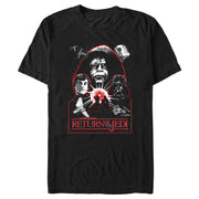 Men's Star Wars: Return of the Jedi Return of the Jedi Emperor Palpatine Black and Red Poster  Adult T-Shirt