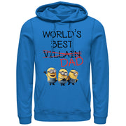 Men's Despicable Me Minions World's Best Villain Dad  Adult Pull Over Hoodie