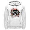 Men's Disney Hocus Pocus Binx Flower Tattoo  Adult Pull Over Hoodie