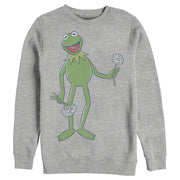 Men's The Muppets Kermit Flower Bouquet  Adult Sweatshirt