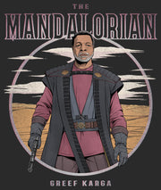 Men's Star Wars: The Mandalorian Greef Karga Portrait  Adult T-Shirt