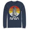 Men's NASA Sunset Retro Launch  Adult Long Sleeve Shirt