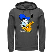 Men's Mickey & Friends Donald Duck Big Face  Adult Pull Over Hoodie