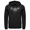 Men's Zack Snyder Justice League Wonder Woman Silver Logo  Adult Pull Over Hoodie