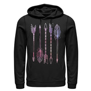 Men's Lost Gods Watercolor Arrows  Adult Pull Over Hoodie