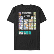 Men's Star Wars The Last Jedi Periodic Table of Porgs  Adult T-Shirt